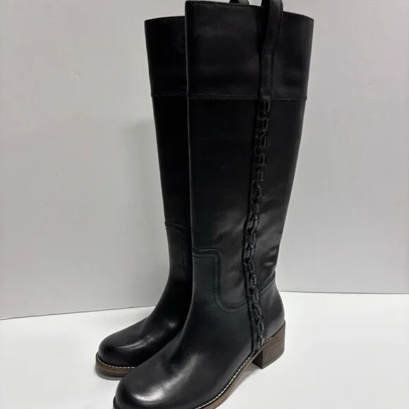 Lucky Brand Women’s Hidranja Black Knee High Boots, Size 6.5 M